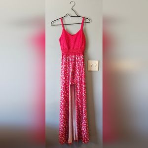 Red romper dress Size xs